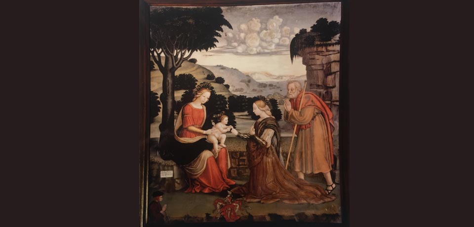 Quadro antico del 1100 da riprodurre su medaglia d'oro