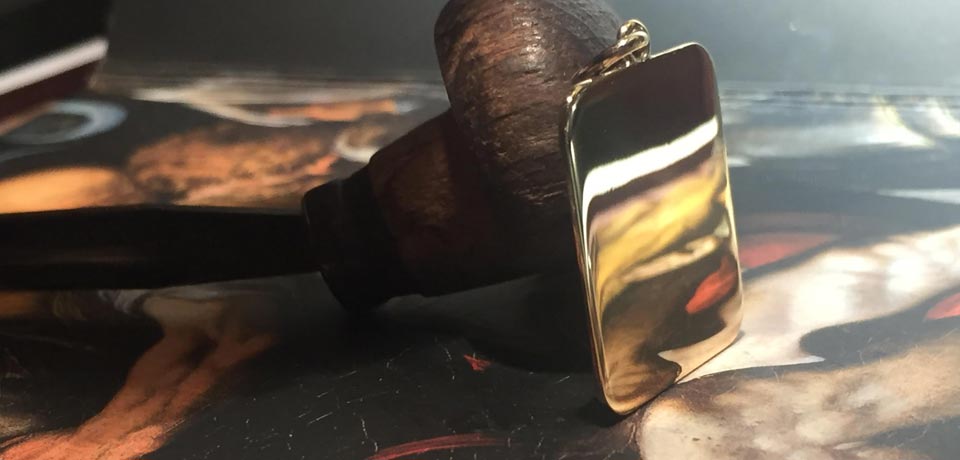 La medaglia prima della coniatura. Il lato e' 2 cm !
