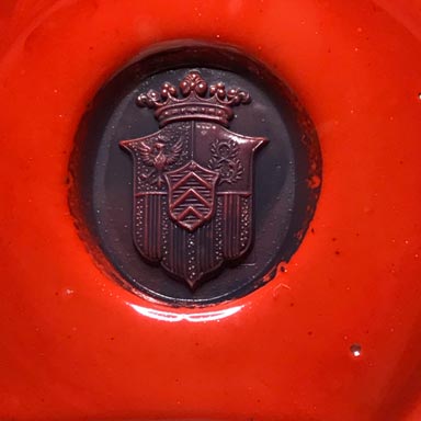 ceralacca da anello sigillo con stemma araldico (heraldic crest)