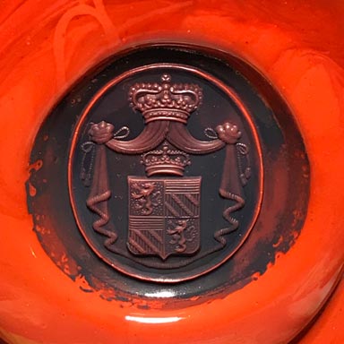 ceralacca da anello sigillo con stemma araldico (heraldic crest)