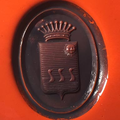 ceralacca da anello sigillo con stemma araldico (heraldic crest)