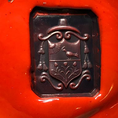 ceralacca da anello sigillo con stemma araldico (heraldic crest)
