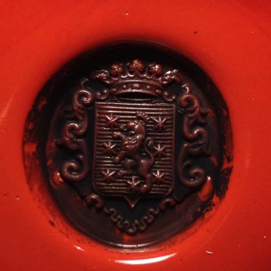 ceralacca da anello sigillo con stemma araldico (heraldic crest)