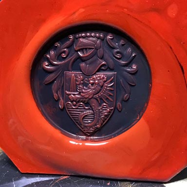 ceralacca da anello sigillo con stemma araldico (heraldic crest)