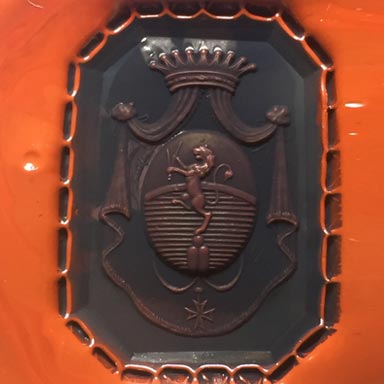 ceralacca da anello sigillo con stemma araldico (heraldic crest)