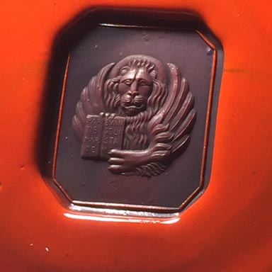 ceralacca da anello sigillo con stemma araldico (heraldic crest)